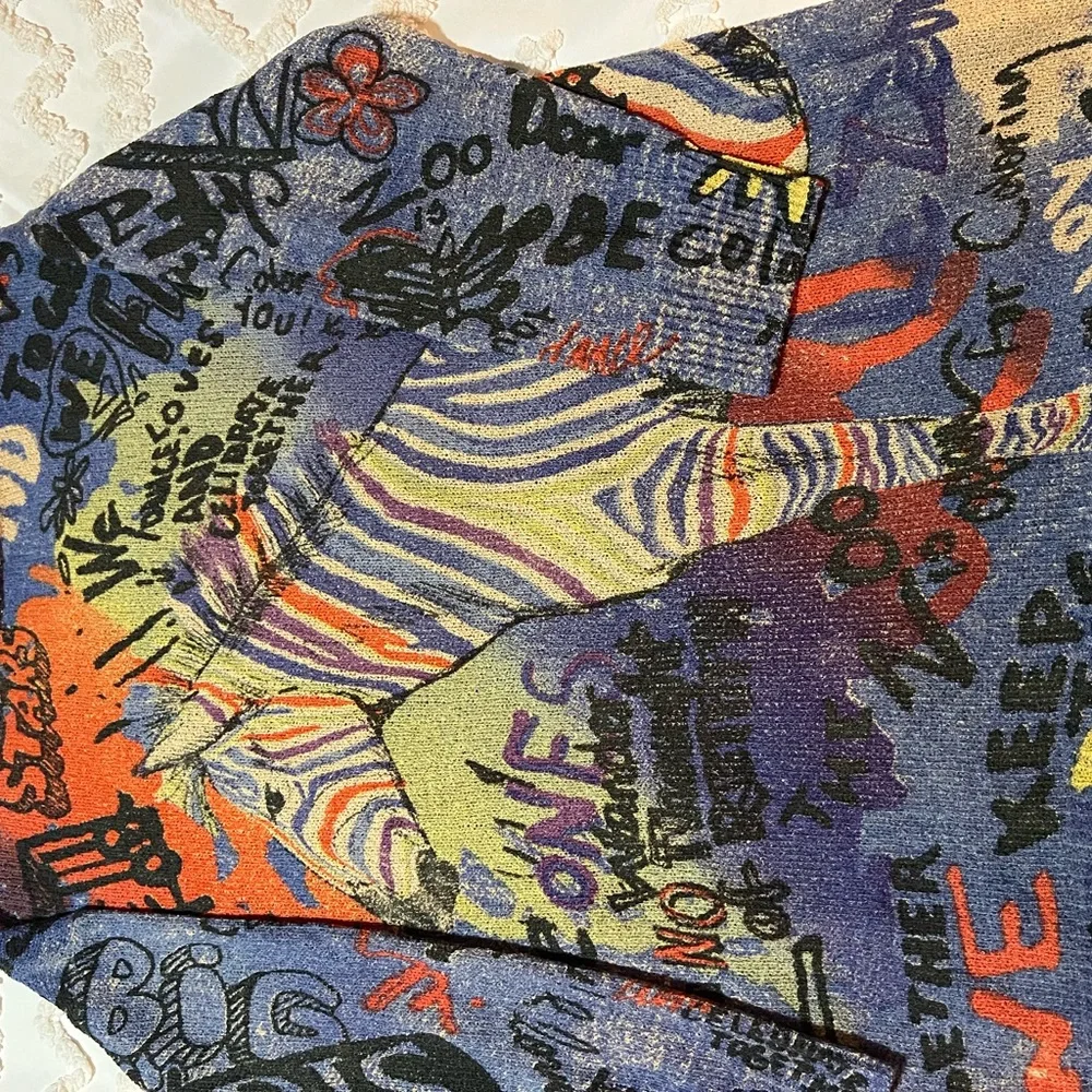 John Mark Multicolor Graphic Sweater - Picture 10 of 12